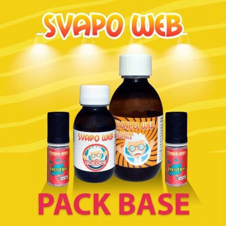 Svapoweb - Pack Base 220ml 50VG/50PG 1,63mg nicotina 