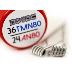 Squidoode - Coil pronte all'uso Fused Clapton 36TMN80 / 24AN80 - 2pcs