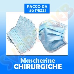 Mascherina Chirurgica Filtrante Monouso - 50 Pezzi