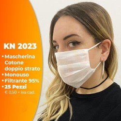 Mascherina Filtrante KN2023 Monouso - 25 Pezzi