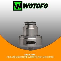 Deck Wotofo Nex Mesh PRO RBA H17 Rigenerabile - Silver