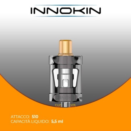 Atomizzatore Innokin Zenith II 5.5ml Gun Metal