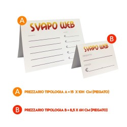 SVAPOWEB - Prezzari per Stores Piccoli (Tipologia B) - Pacco da 50