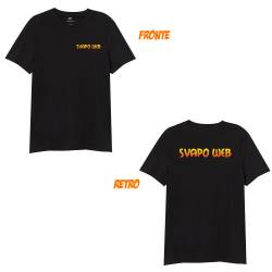 SVAPOWEB - Maglia T-Shirt di Cotone Manica Corta XS - Nero