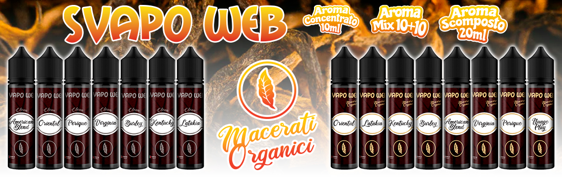 banner aroma scomposto svapoweb macerati organici 20ml